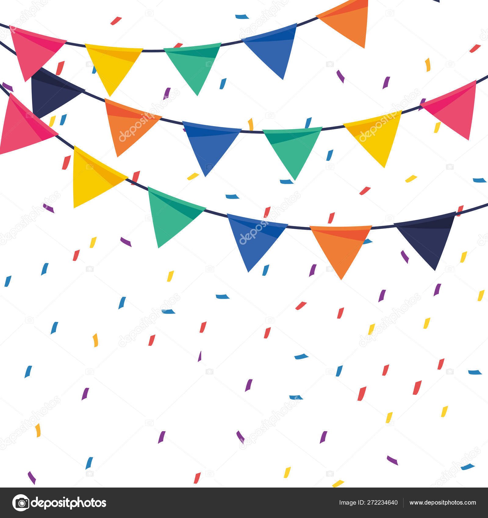 Pennants and streamers Stock Vector by ©stockgiu 272234640