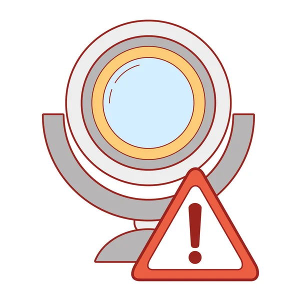 Caricature du système de sécurité — Image vectorielle
