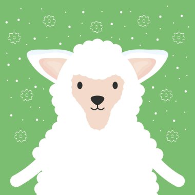 sevimli koyun sevimli karakter