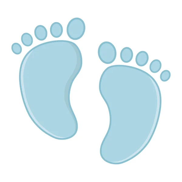 Footmark icon мультик — стоковый вектор