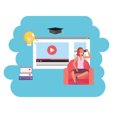 Online eğitim bin yıllık öğrenci web sayfası