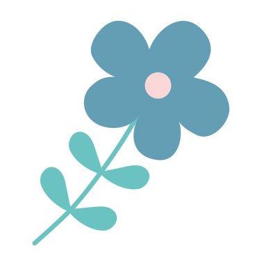 İzole çiçek süs tasarımı