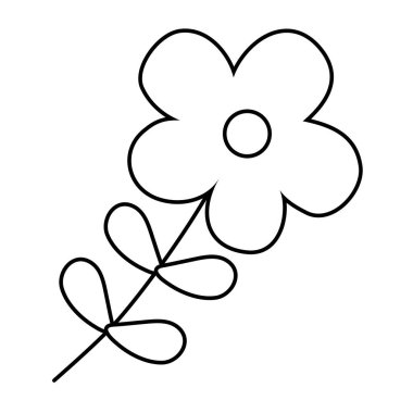 İzole çiçek süs tasarımı