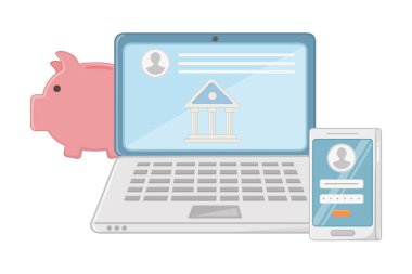 Alışveriş online simge tasarımı