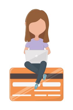 Para ve alışveriş online simge seti