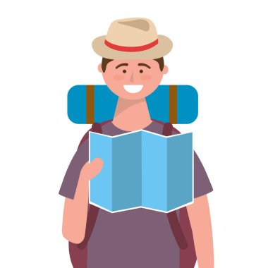 Turist adam tasarımı