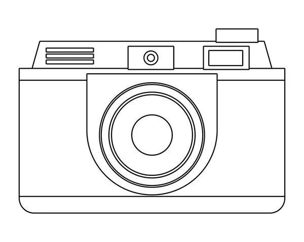 İzole kamera tasarımı — Stok Vektör