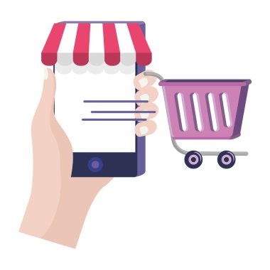 Alışveriş online simge tasarımı