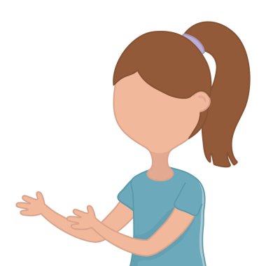 İzole kadın tasarım