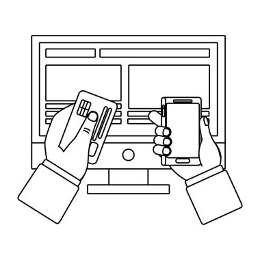 Alışveriş online simge tasarımı