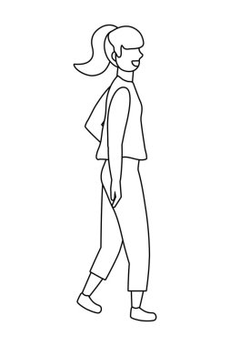 İzole kadın tasarım