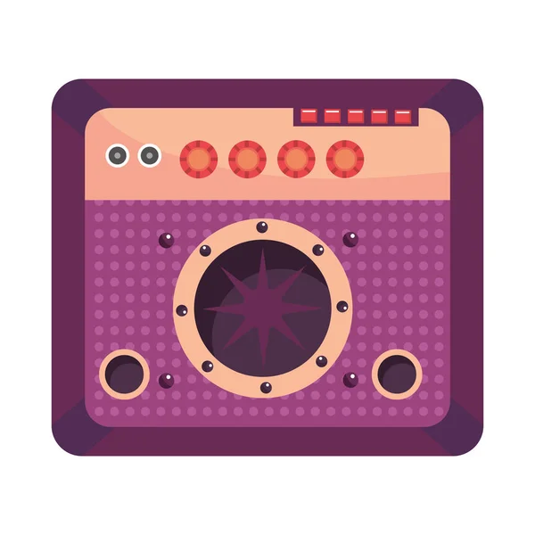 Amplificador icono aislado — Vector de stock