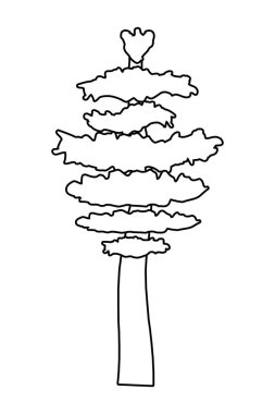 açık ağaç karikatür