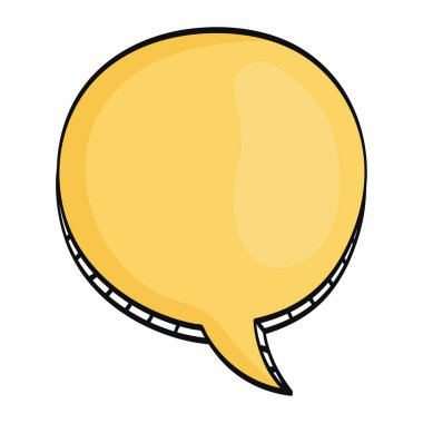 kabartma çizim ile konuşma balonu mesajı