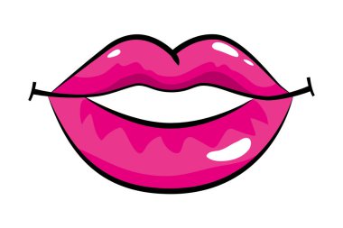 dudaklar karikatür çizgi film sanat