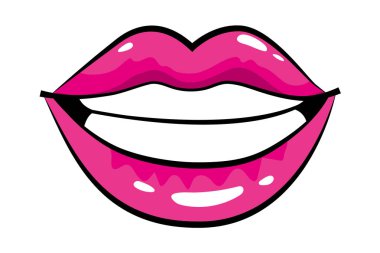 dudaklar karikatür çizgi film sanat