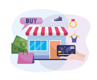 teknoloji ve kredi kartı satın almak için online pazar