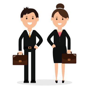 Genç iş çifti karakterleri