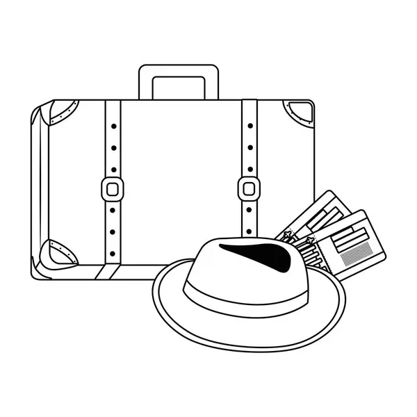 Resväska och rese design — Stock vektor