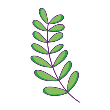 Yapraklı ağaç dalı.