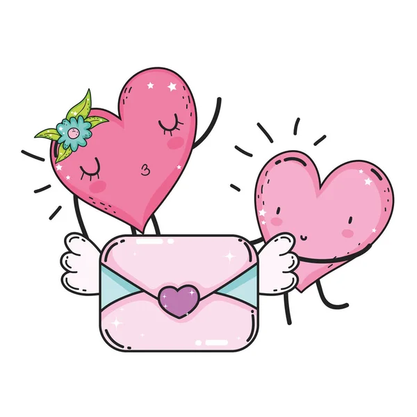 Coeur Amour Kawaii Caractere Image Vectorielle Par Stockgiu C Illustration