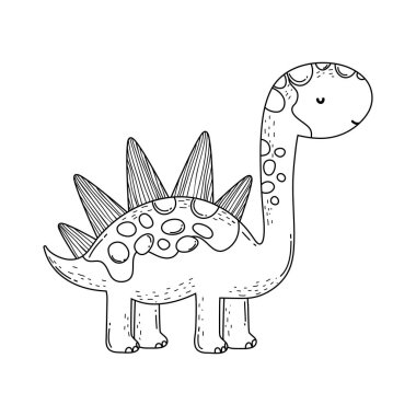 sevimli apatosaurus karakter simgesi