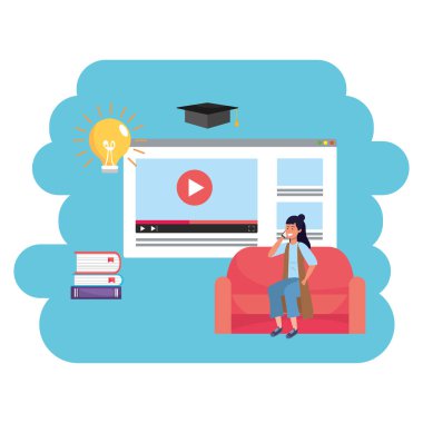 Online eğitim bin yıllık öğrenci web sayfası