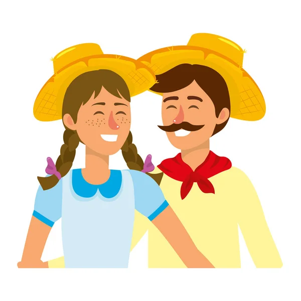 Festa junina cartoon — Stockvector