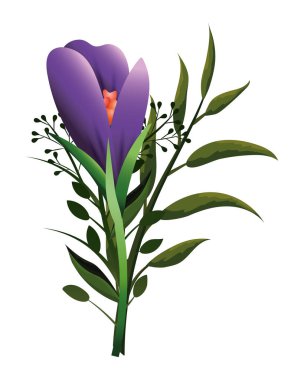 çiçek tropikal karikatür