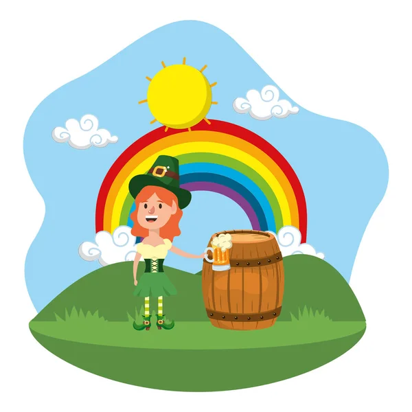 Saint patricks day cartoon — Stock Vector