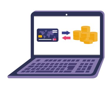 Alışveriş online simge tasarım vektör illüstrasyon