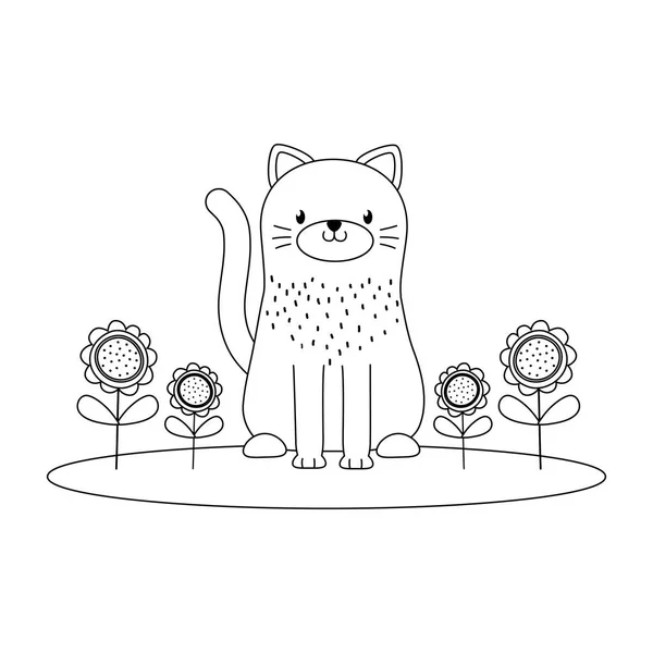 Cat Cartoon Design vektor illustration — Stock vektor