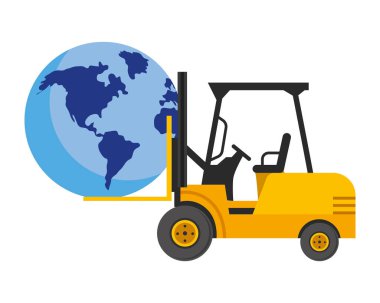 asansör kamyon ile küre