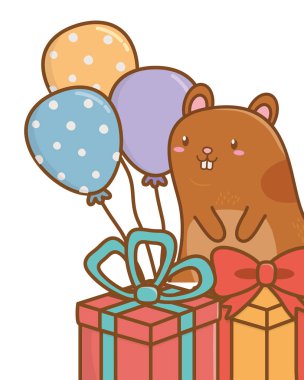 Sevimli Pet hayvan karikatür