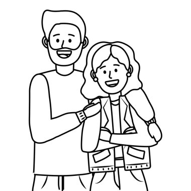 Gençler arkadaşlar çizgi