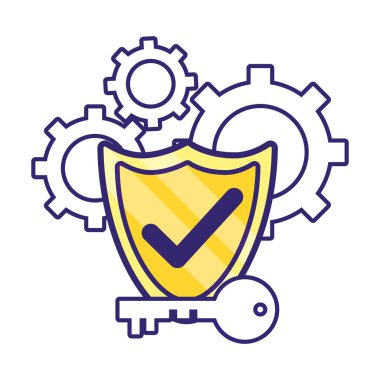 güvenlik kalkanı çizgi film