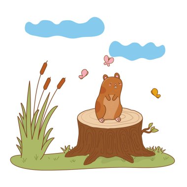 Sevimli Pet hayvan karikatür