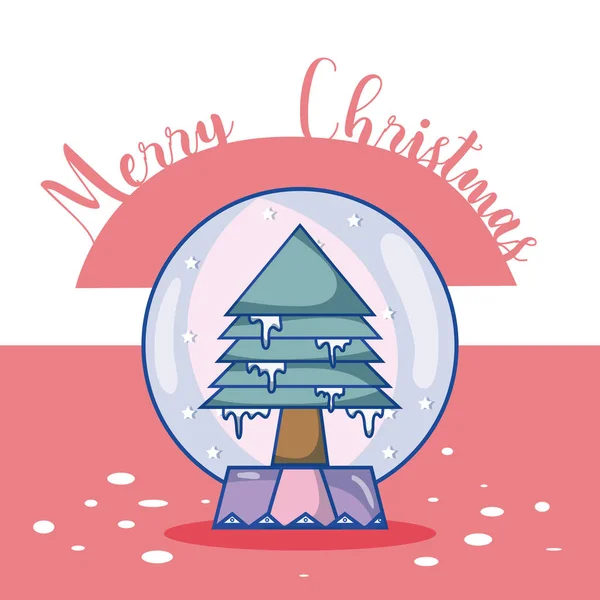 Gledelig julekort – stockvektor