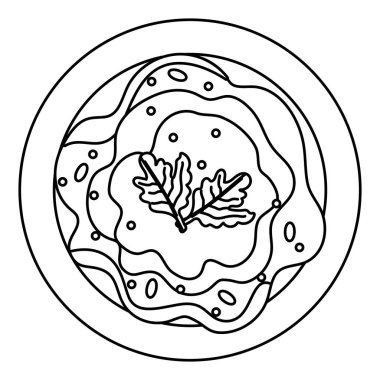 lezzetli Meksika yemeği çizgi film