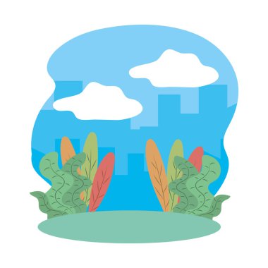 Çim ve yaprak tasarımı