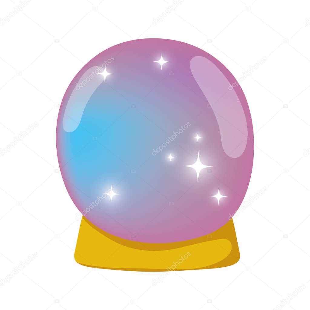fairytale crystal ball icon
