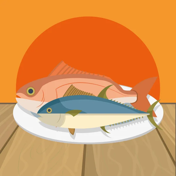 Deliciosa comida de dibujos animados — Vector de stock