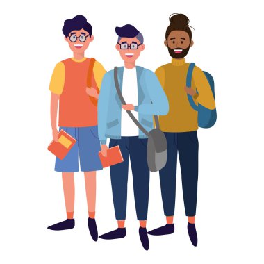 Gençler arkadaşlar çizgi