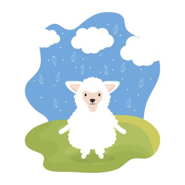 sevimli koyun sevimli karakter