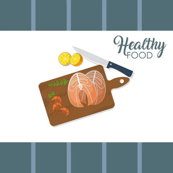 Healthy food concept — Stock Vector