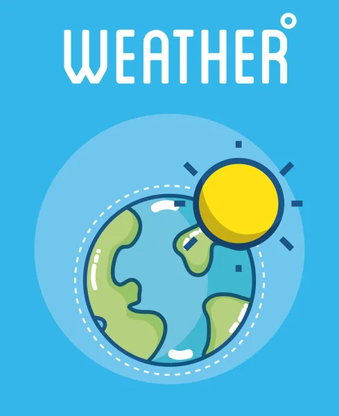 Carte de saison météo — Image vectorielle