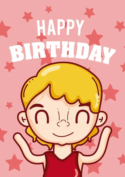 Mutlu Doğum günü çocuğu kartı