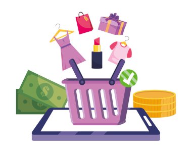 Alışveriş online simge tasarımı