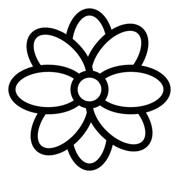 Icono de flor decorativa mexicana — Vector de stock