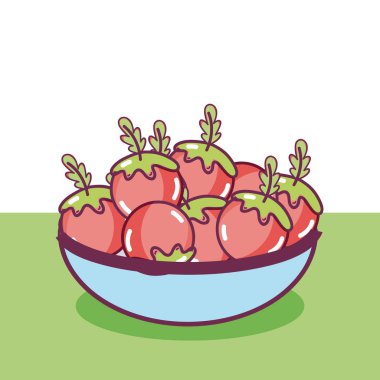 Doğal sebze karikatürler